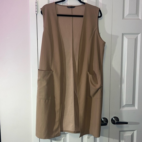 *2 FOR $15* Neutral Tab Light Blazer Vest | Womens | Large | Shein - Picture 1 of 4